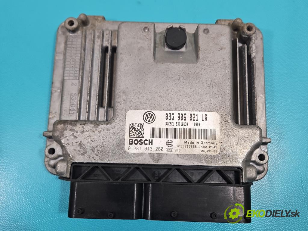 Vw Passat B6 2005-2010 1.9 tdi 105 HP manual 77 kW 1896 cm3 5- riadiaca jednotka motora 03G906021LR