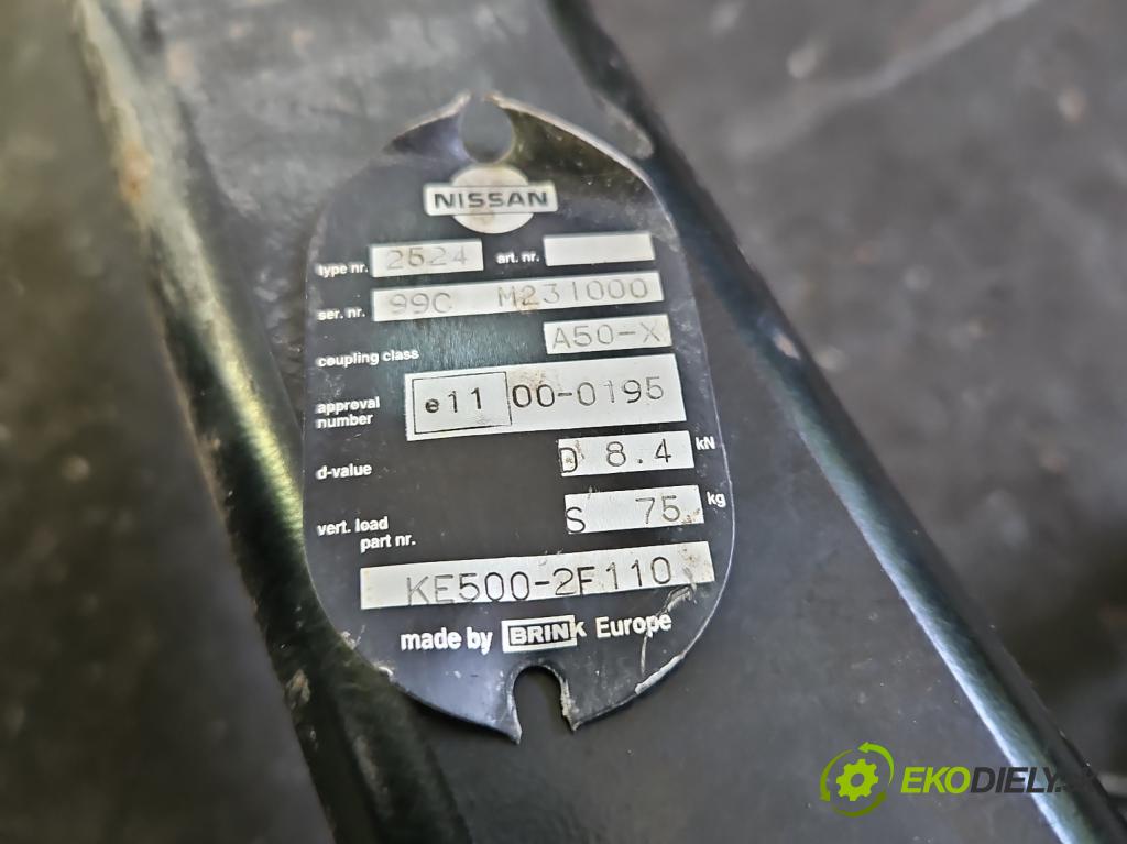Nissan X-trail II T31 2008-2013 2.0 dci (M9R1850) 173KM manual 127 kW 1995 cm3 5- oko tažné  (Tažné zařízení)