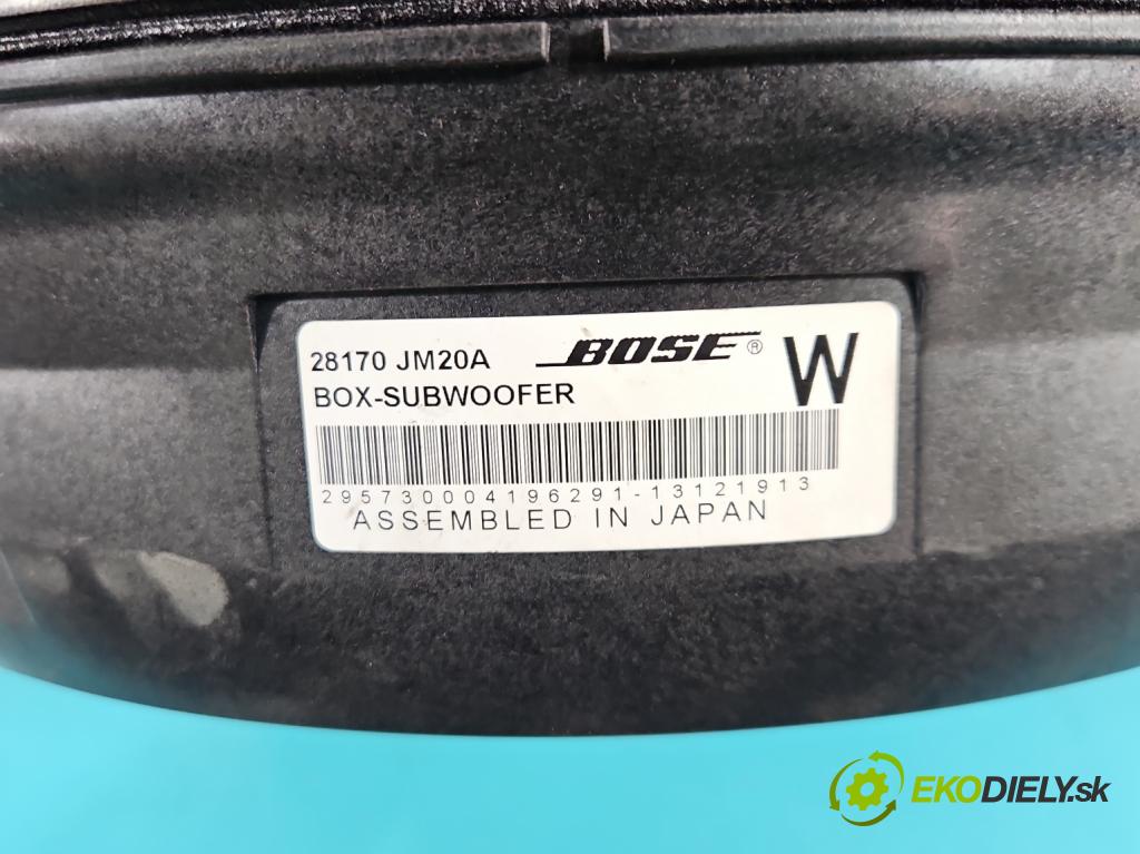 Nissan X-trail II T31 2008-2013 2.0 dci 173KM manual 127 kW 1995 cm3 5- Subwoofer: 28170-JM20A (Audio zariadenie)