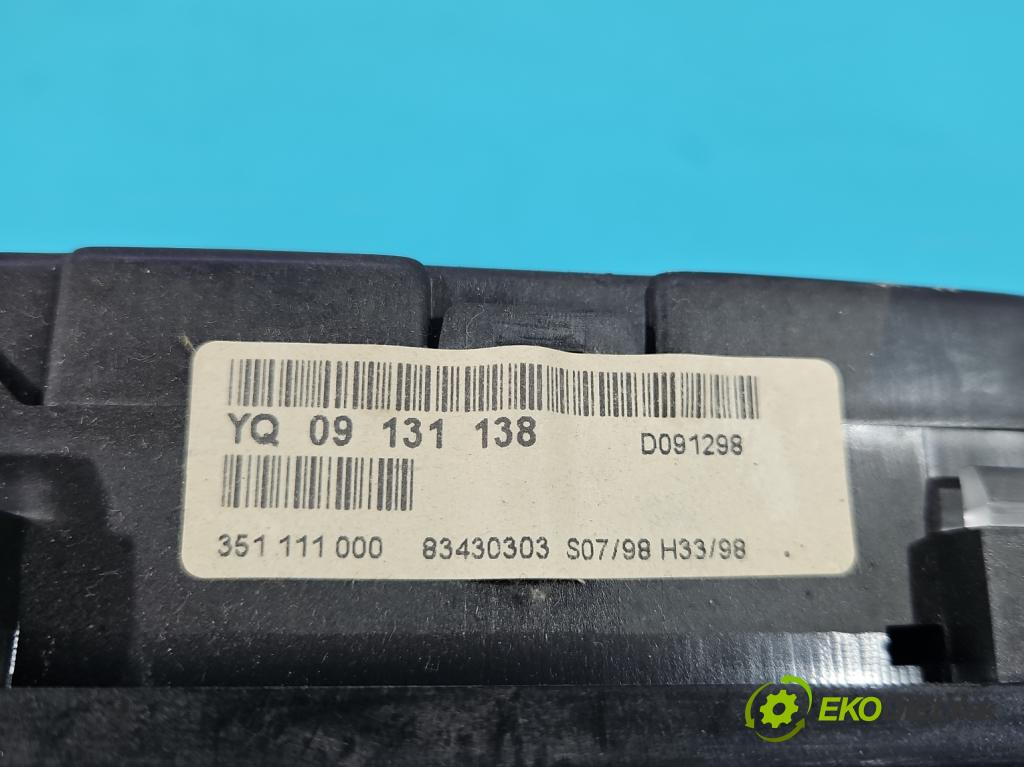 Opel Astra II 1998-2009 1.6 75 HP manual 55 kW 1598 cm3 5- prístrojovka/ budíky YQ09131138 (Prístrojová doska)