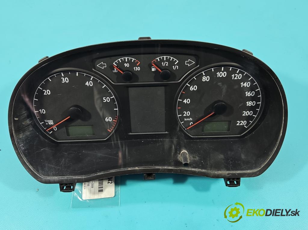 Vw Polo IV 9N 2001-2009 1.2 12V 64 HP manual 47 kW 1198 cm3 5- prístrojovka/ budíky 6Q0920800P (Prístrojová doska)