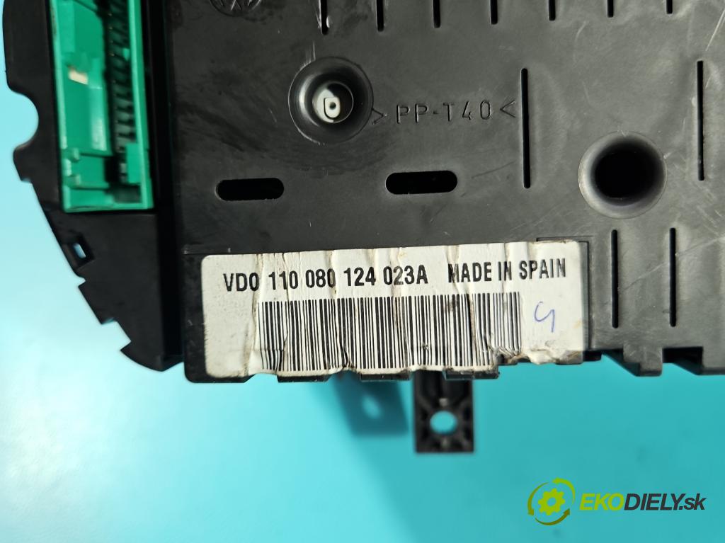 Vw Polo IV 9N 2001-2009 1.2 12V 64 HP manual 47 kW 1198 cm3 5- prístrojovka/ budíky 6Q0920800P (Prístrojová doska)