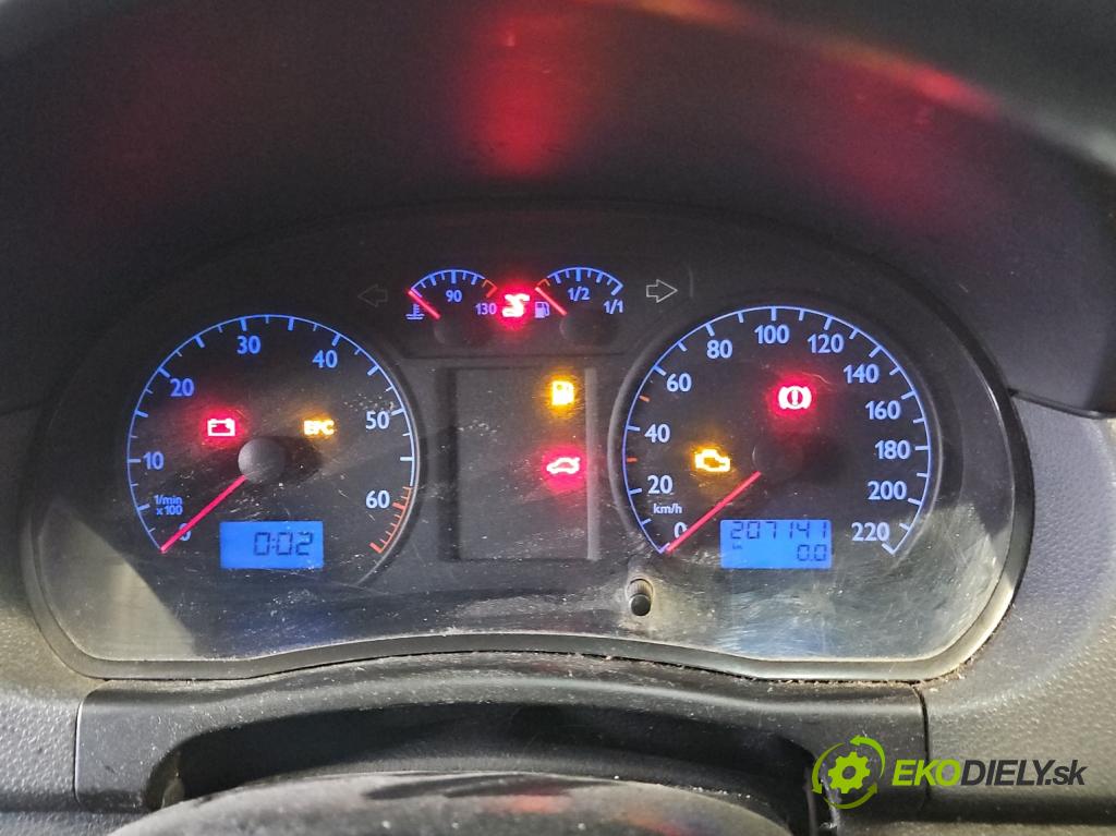 Vw Polo IV 9N 2001-2009 1.2 12V 64 HP manual 47 kW 1198 cm3 5- prístrojovka/ budíky 6Q0920800P (Prístrojová doska)
