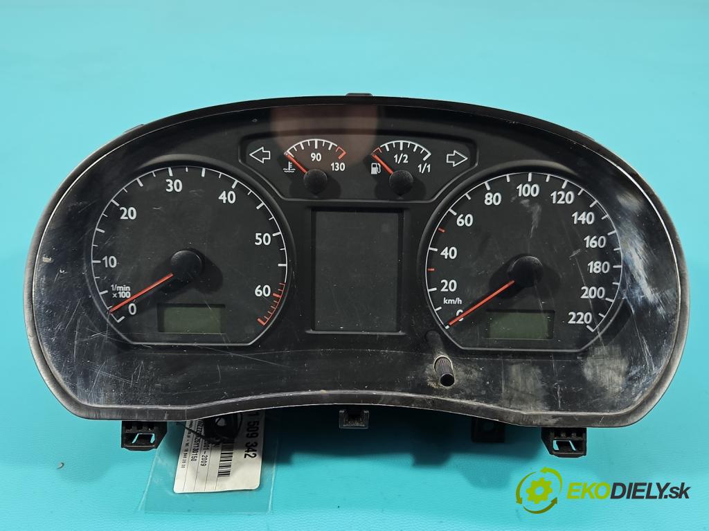 Vw Polo IV 9N 2001-2009 1.2 12V 64 HP manual 47 kW 1198 cm3 5- prístrojovka/ budíky 6Q0920800P (Prístrojová doska)