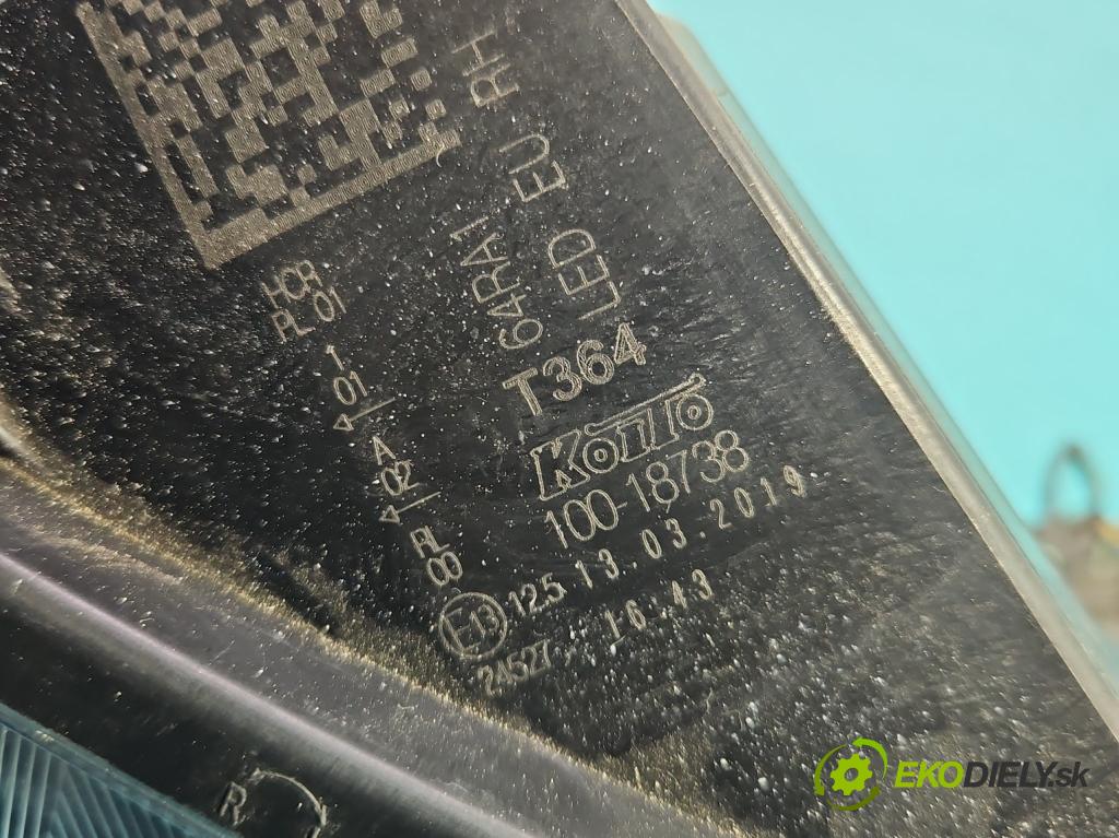 Suzuki SX4 S-Cross 2013-2021 1.4 T 140 hp manual 103 kW 1373 cm3 5- světlo pravý 100-18738 (Pravé přední světlo)