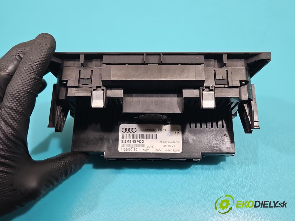 Audi A3 8P 2003-2012 2.0 tdi 140 hp manual 103 kW 1968 cm3 3- palubní deska panel topení 8P0820043G