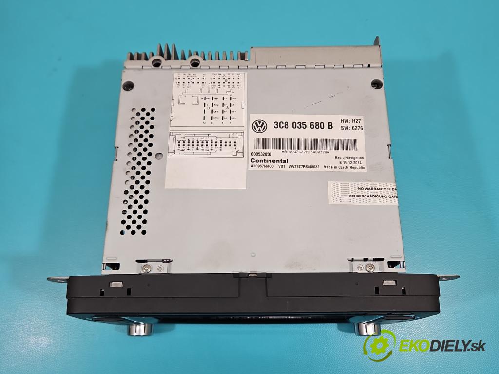 Vw Sharan II 2010-2022 2.0 tdi 177 HP automatic 130 kW 1968 cm3 5- Zobrazit: 3C8035680B (Prístrojová doska)