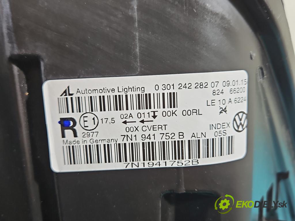 Vw Sharan II 2010-2022 2.0 tdi 177 HP automatic 130 kW 1968 cm3 5- Reflektor: pravý 0301242282 (Svetlo predné pravé)
