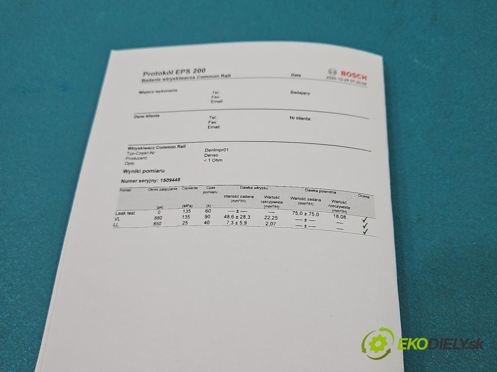 Toyota Corolla E12 2001-2009 2.0 D4D 90 HP manual 66 kW 1995 cm3 5- vstrek 23670-27030 (Vstrekovač paliva)