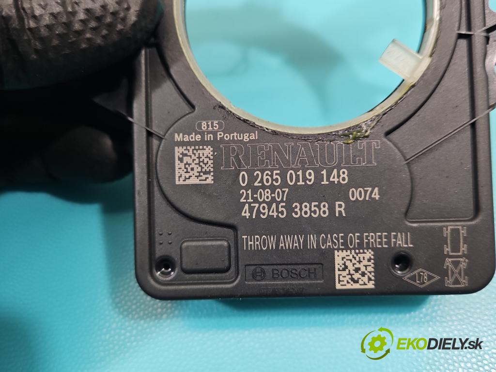 Dacia Sandero III 2020- 1.0 SCe: 480 91 KM manual 67 kW 999 cm3 5- snímač uhla otočenie: 0265019148