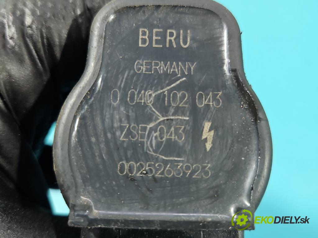 Audi A3 8L 1996-2003 1.8 T 150 HP manual 110 kW 1781 cm3 3- cievka zapaľovacia 0040102043 (Zapaľovacia cievka)