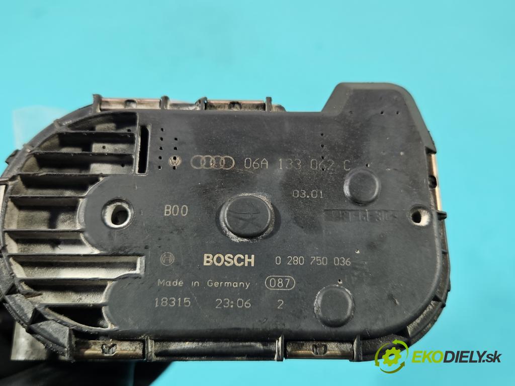Audi A3 8L 1996-2003 1.8 T 150 HP manual 110 kW 1781 cm3 3- klapka 0280750036 (Škrtiaca klapka)