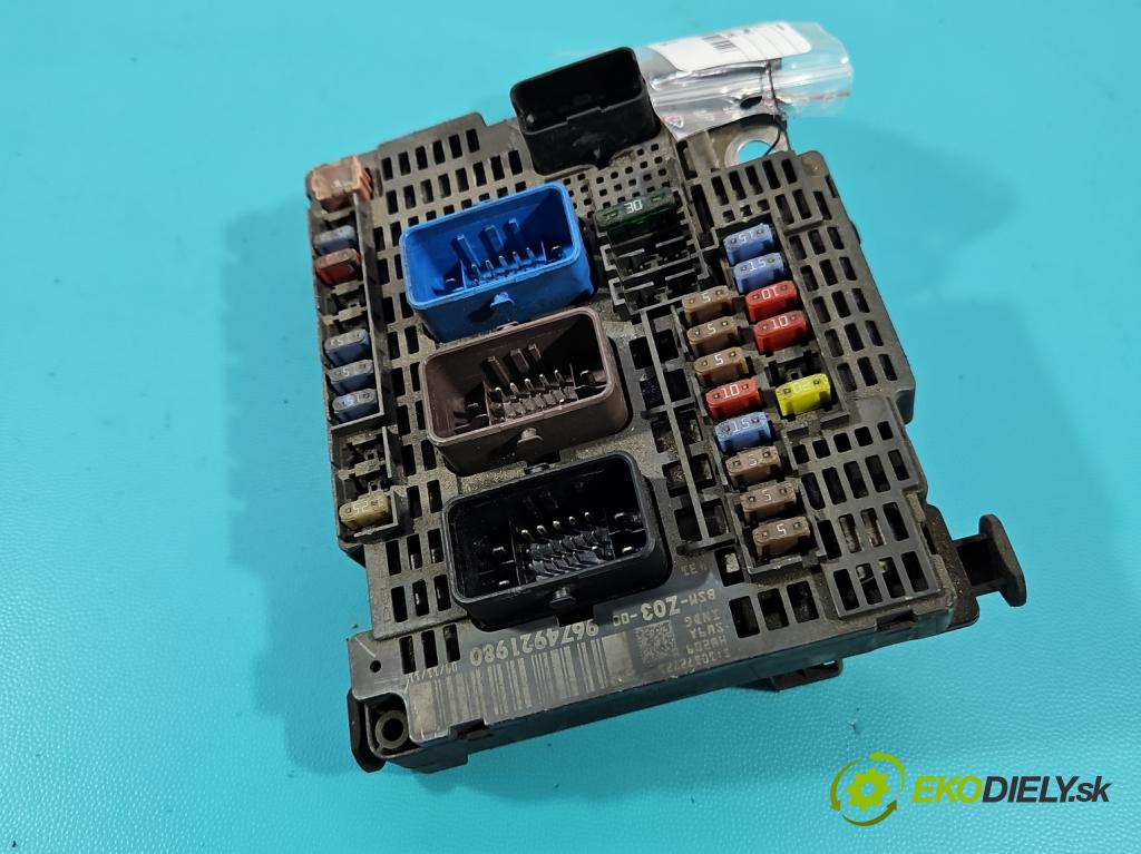 Peugeot 508 I 2010-2018 1.6 hdi 111KM manual 82 kW 1560 cm3 4- skříňka pojistková 9674921980 (Pojistková skříňka)