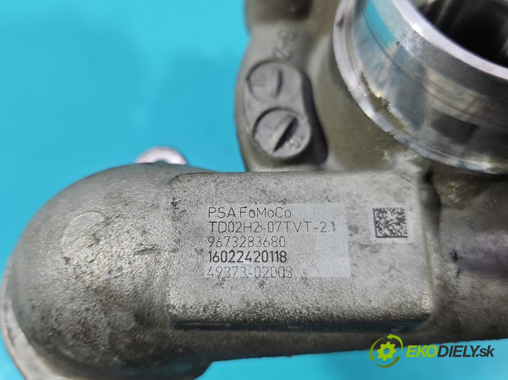 Peugeot Partner II 2008-2018 1.6 hdi 90 HP manual 66 kW 1560 cm3 5- turbodúchadlo, turbo 49373-02003 (Turbodúchadlo (kompletné))