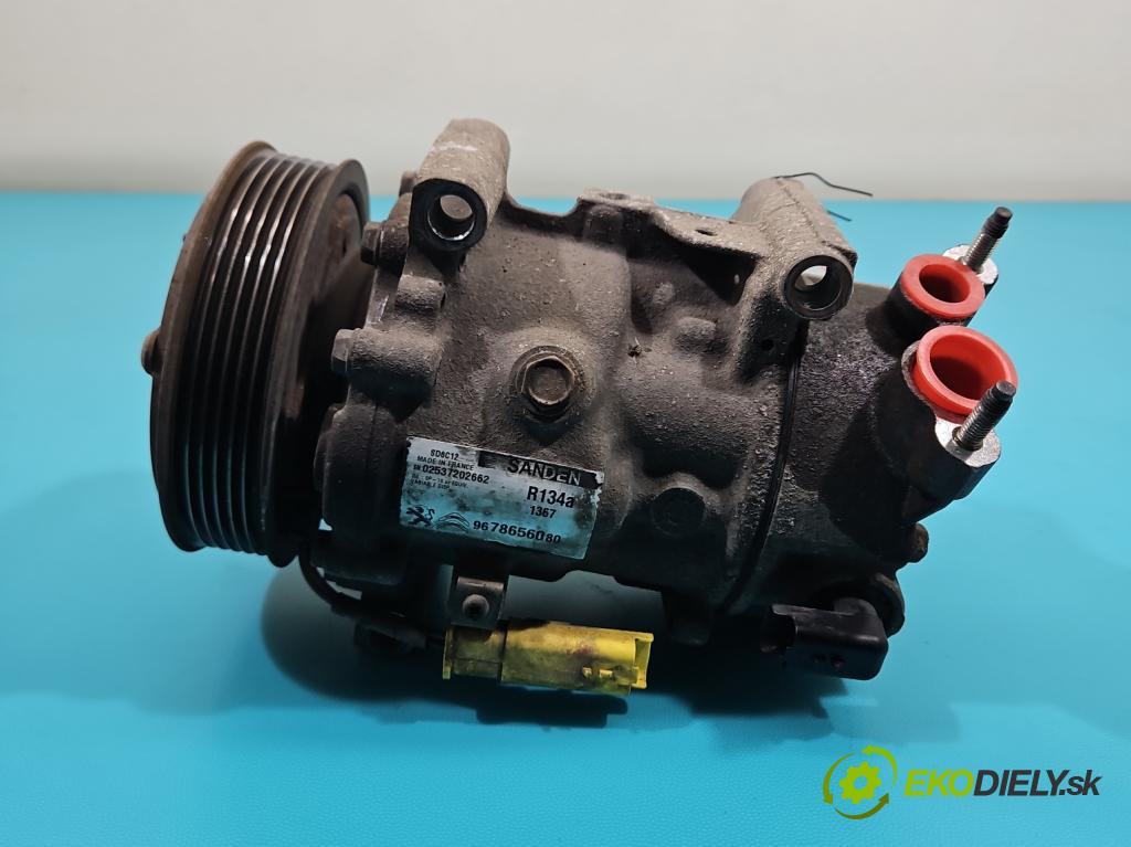 Peugeot Partner II 2008-2018 1.6 hdi 90 HP manual 66 kW 1560 cm3 5- Kompresor: klimatizácie 9678656080 (Kompresor klimatizácie)