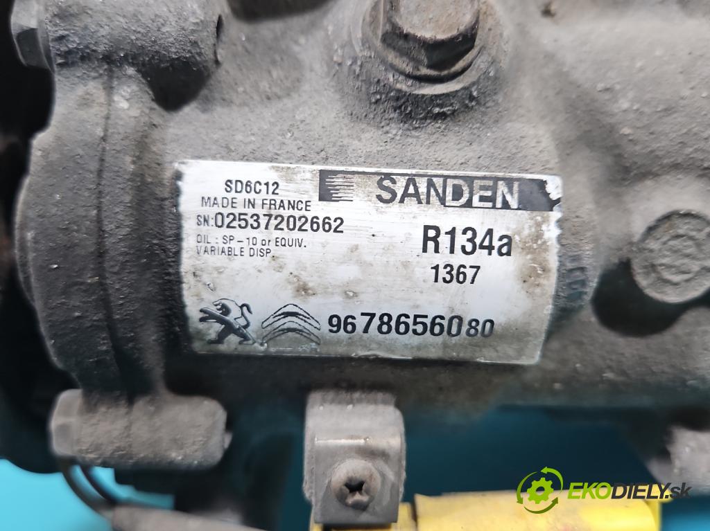 Peugeot Partner II 2008-2018 1.6 hdi 90 HP manual 66 kW 1560 cm3 5- Kompresor: klimatizácie 9678656080 (Kompresor klimatizácie)