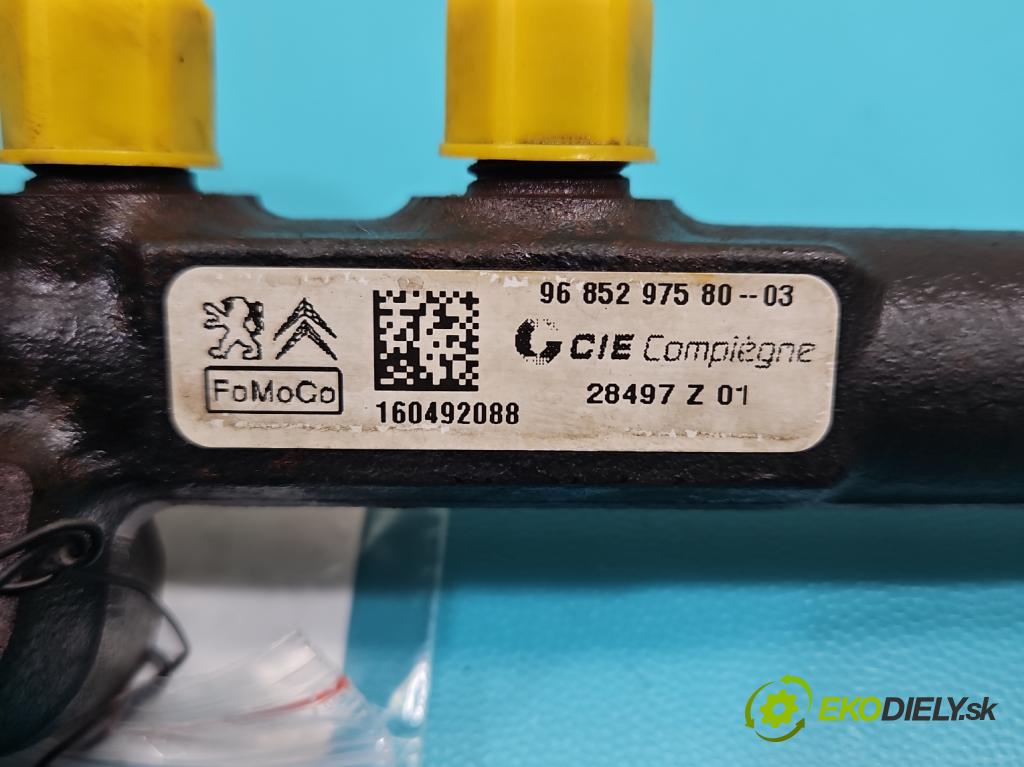 Peugeot Partner II 2008-2018 1.6 hdi 90 HP manual 66 kW 1560 cm3 5- lišta vstrekovacia 9685297580 (Vstrekovacia lišta)