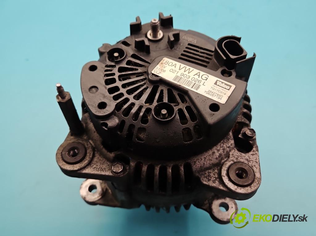 Vw Passat B6 2005-2010 1.9 tdi 105 HP manual 77 kW 1896 cm3 5- Alternator 021903026L (Alternátor)