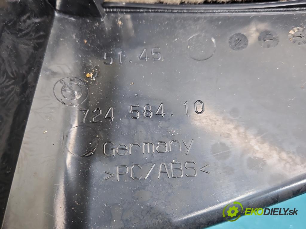 Bmw 5 F10 2010-2017 2.0b 184 hp automatic 135 kW 1997 cm3 4- loketní opěrka 7245841 (Loketní opěrka)