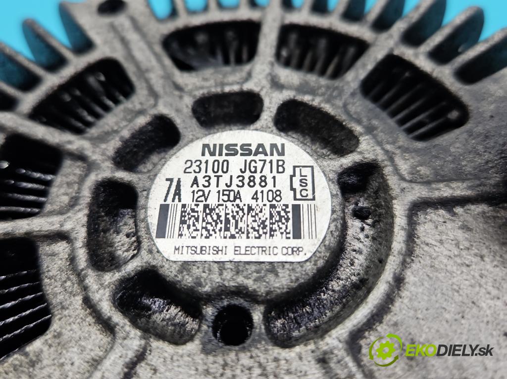 Nissan X-trail II T31 2008-2013 2.0 dci 173KM manual 127 kW 1995 cm3 5- Alternator A3TJ3881 (Alternátor)
