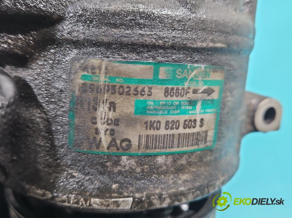Vw Passat B6 2005-2010 1.9 tdi 105 HP manual 77 kW 1896 cm3 5- Kompresor: klimatizácie 1K0820803S (Kompresor klimatizácie)