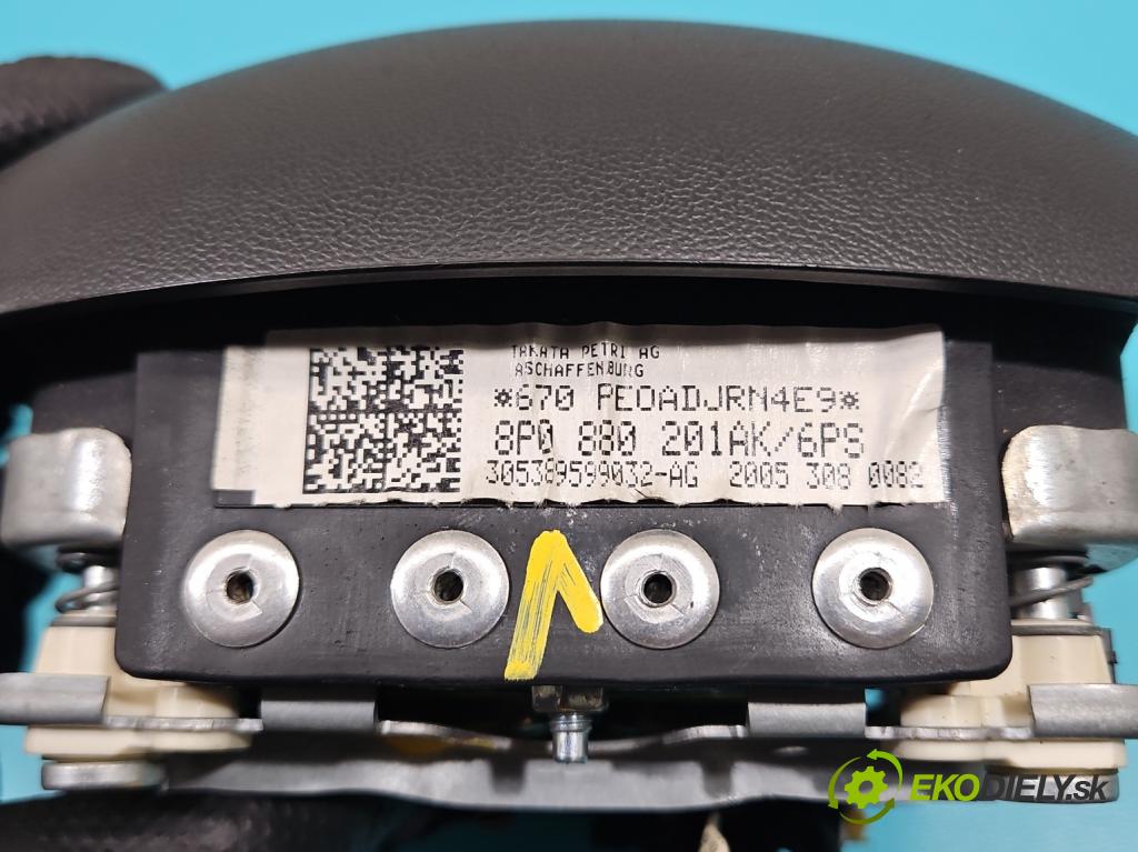 Audi A3 8P 2003-2012 2.0 tdi 140 hp manual 103 kW 1968 cm3 3- Polštář: vzduch: Řidič: 8P0880201AK (Airbag)