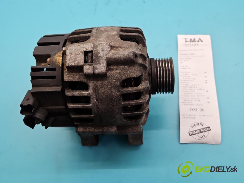 Peugeot 307 1.6 16V 109 HP manual 80 kW 1587 cm3 5- Alternator 9642879780 (Alternátor)