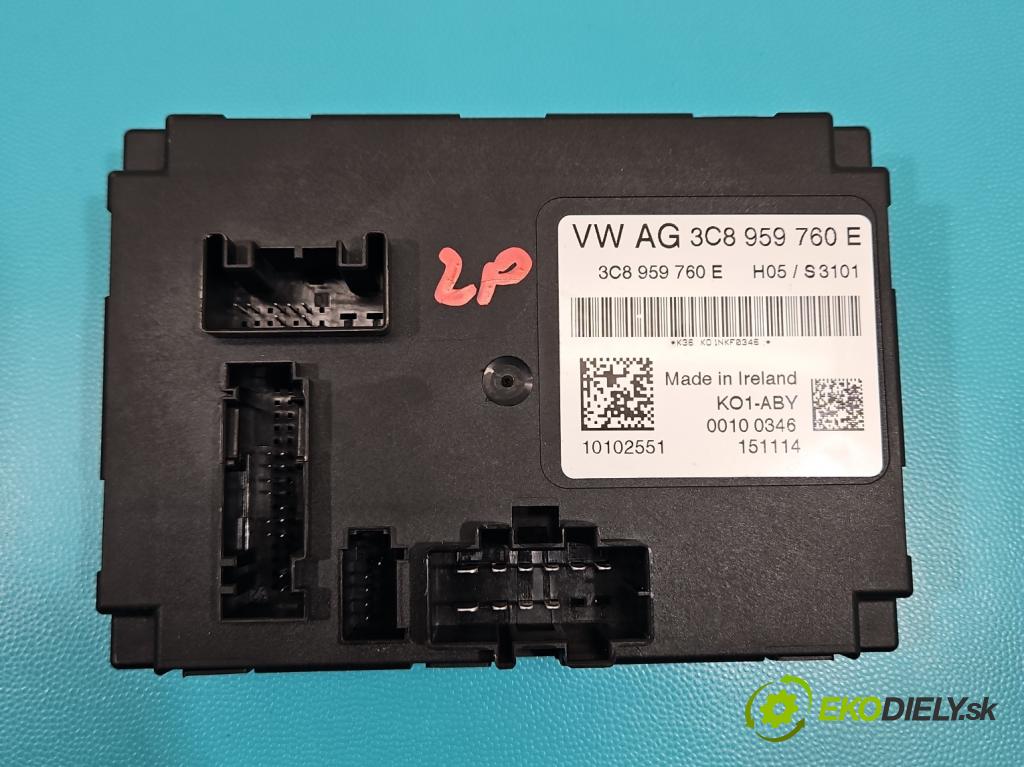 Vw Sharan II 2010-2022 2.0 tdi 177 HP automatic 130 kW 1968 cm3 5- riadiaca jednotka ostatné 3C8959760E