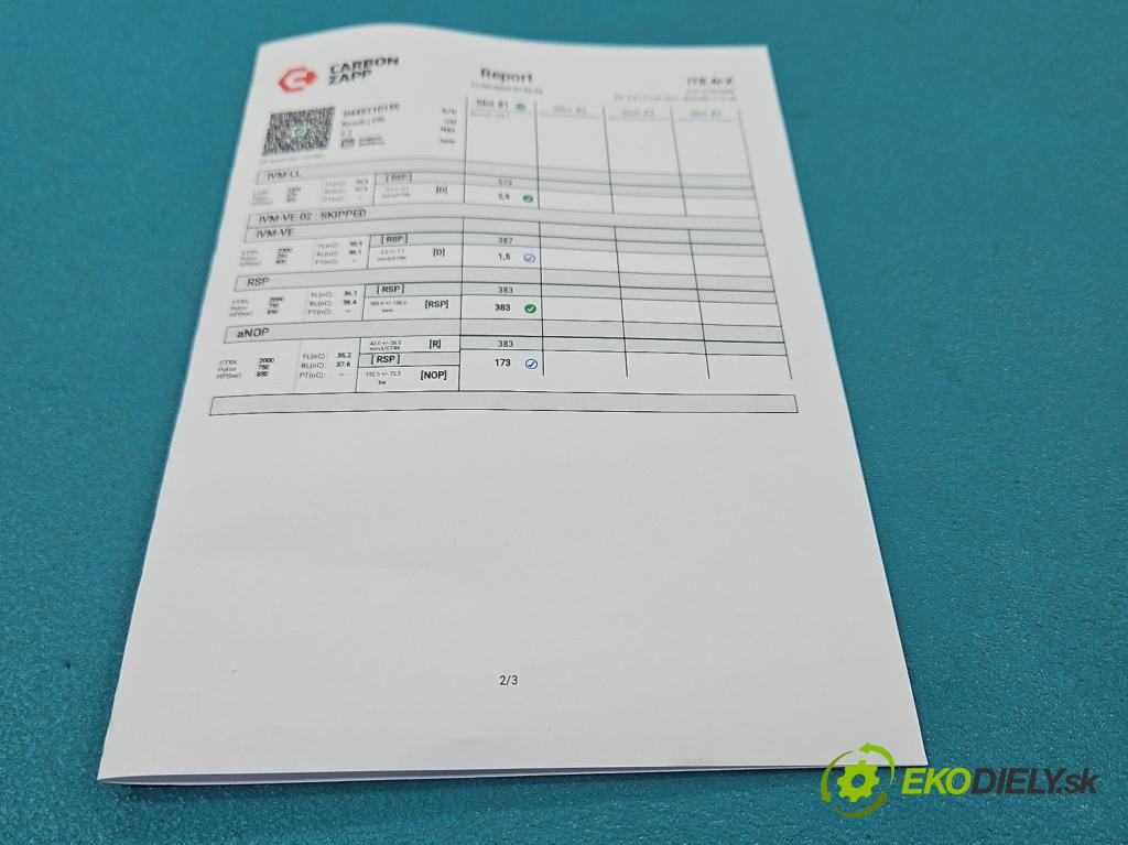 Opel Vectra C 2002-2008 1.9 cdti 150 HP manual 110 kW 1910 cm3 5- vstrek 0445110159 (Vstrekovač paliva)