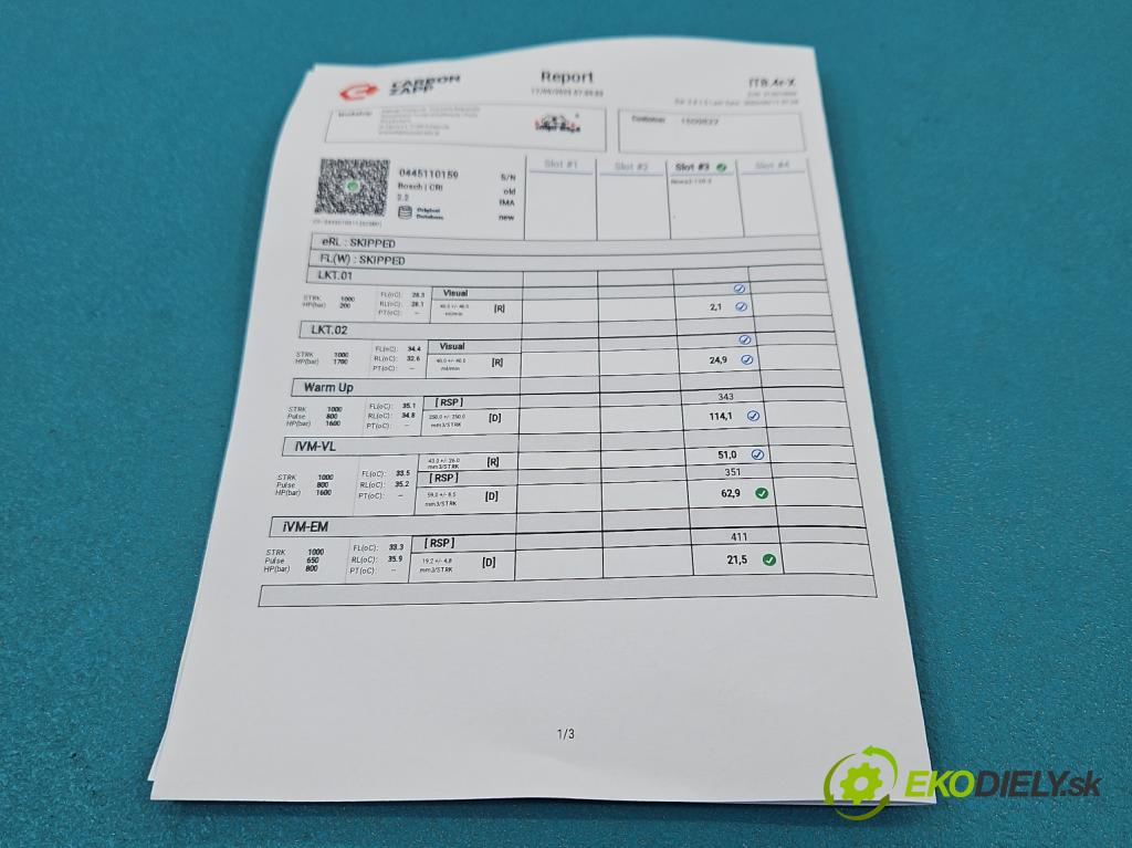 Opel Vectra C 2002-2008 1.9 cdti 150 HP manual 110 kW 1910 cm3 5- vstrek 0445110159 (Vstrekovač paliva)