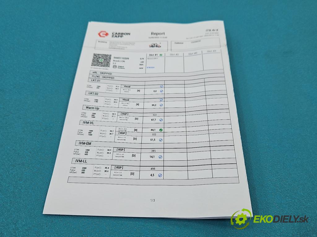 Bmw 1 E87 2004-2011 2.0d 122 HP manual 90 kW 1995 cm3 5- vstrek 0445110209 (Vstrekovač paliva)