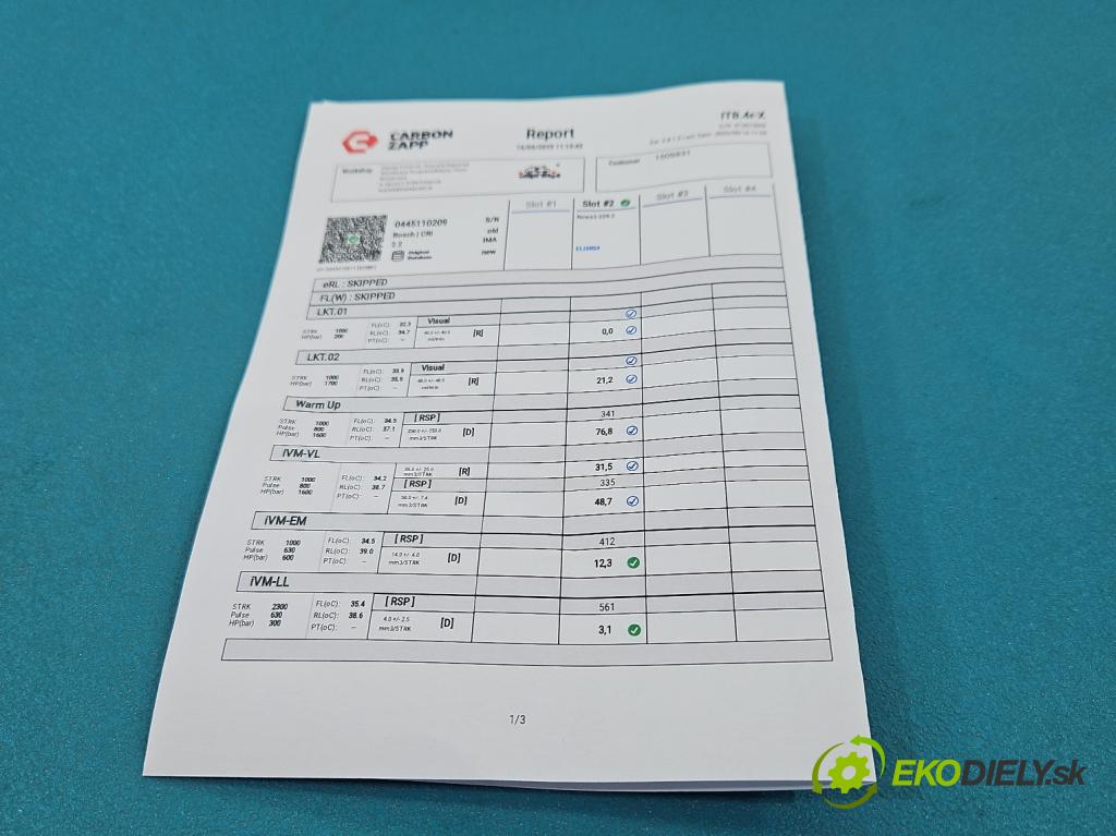 Bmw 1 E87 2004-2011 2.0d 122 HP manual 90 kW 1995 cm3 5- vstrek 0445110209 (Vstrekovač paliva)