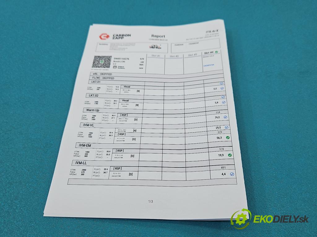 Opel Zafira B 2005-2014 1.9 cdti 120 HP manual 88 kW 1910 cm3 5- vstrek 0445110276 (Vstrekovač paliva)