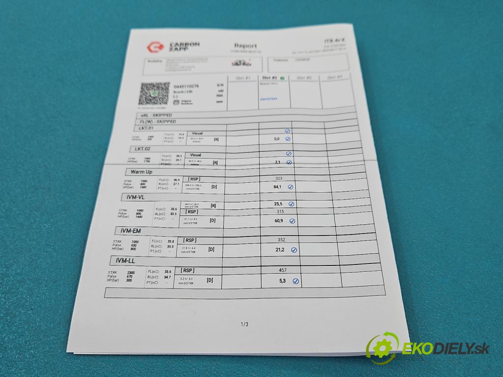 Opel Zafira B 2005-2014 1.9 cdti 120 HP manual 88 kW 1910 cm3 5- vstrek 0445110276 (Vstrekovač paliva)