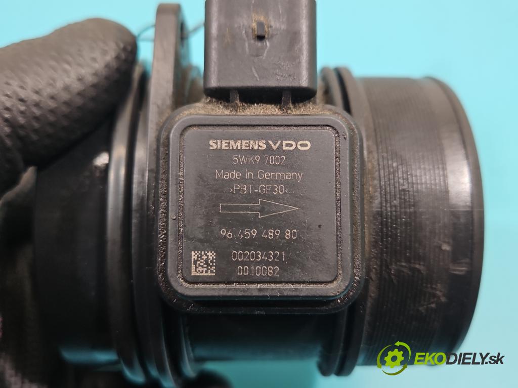 Peugeot 407 2.0d 136 HP manual 100 kW 1997 cm3 4- průtokoměr: 5WK97002 (Váha vzduchu)
