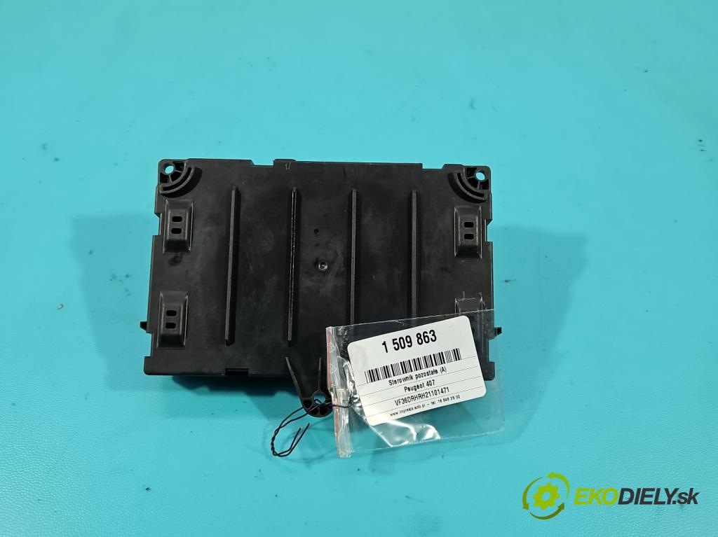 Peugeot 407 2.0d 136 HP manual 100 kW 1997 cm3 4- riadiaca jednotka ostatné 9655471880
