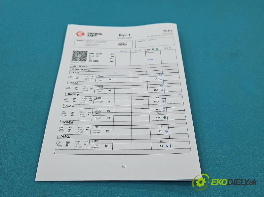 Mercedes C W203 2000-2007 2,2.0 cdi 150 HP automatic 110 kW 2148 cm3 5- vstrek 0445110238 (Vstrekovač paliva)