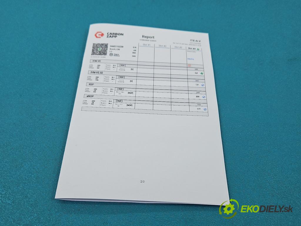 Mercedes C W203 2000-2007 2,2.0 cdi 150 HP automatic 110 kW 2148 cm3 5- vstrek 0445110238 (Vstrekovač paliva)