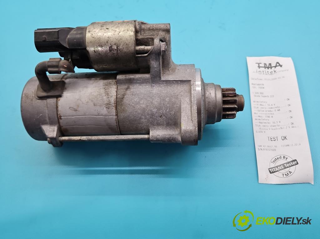 Skoda Superb III 2015-2024 2.0 tdi 190 HP automatic 140 kW 1968 cm3 5- štartér 02E911024J (Štartér)