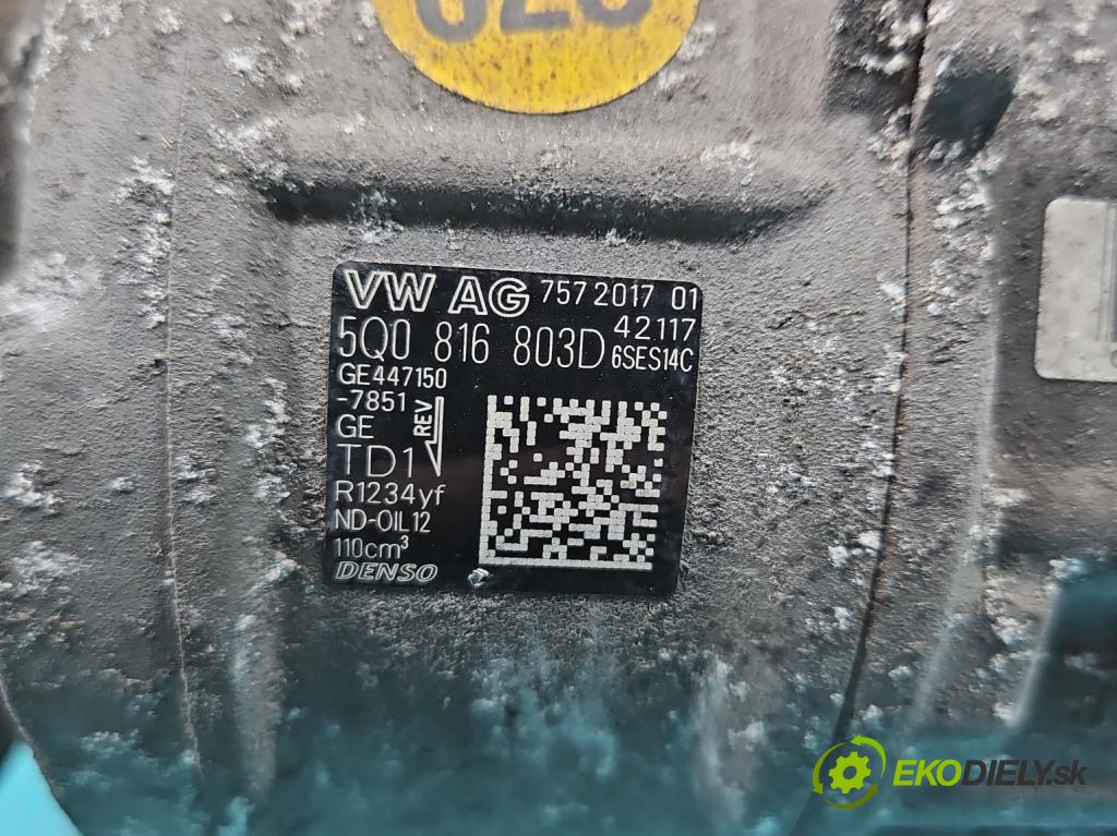 Skoda Superb III 2015-2024 2.0 tdi 190 HP automatic 140 kW 1968 cm3 5- Kompresor: klimatizácie 5Q0816803D (Kompresor klimatizácie)