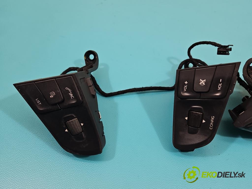 Peugeot 508 I 2010-2018 1.6 hdi 111KM manual 82 kW 1560 cm3 4- prepínač multifunkční: řízení: 9666733480 (Prepínacie páčky pod volantom)