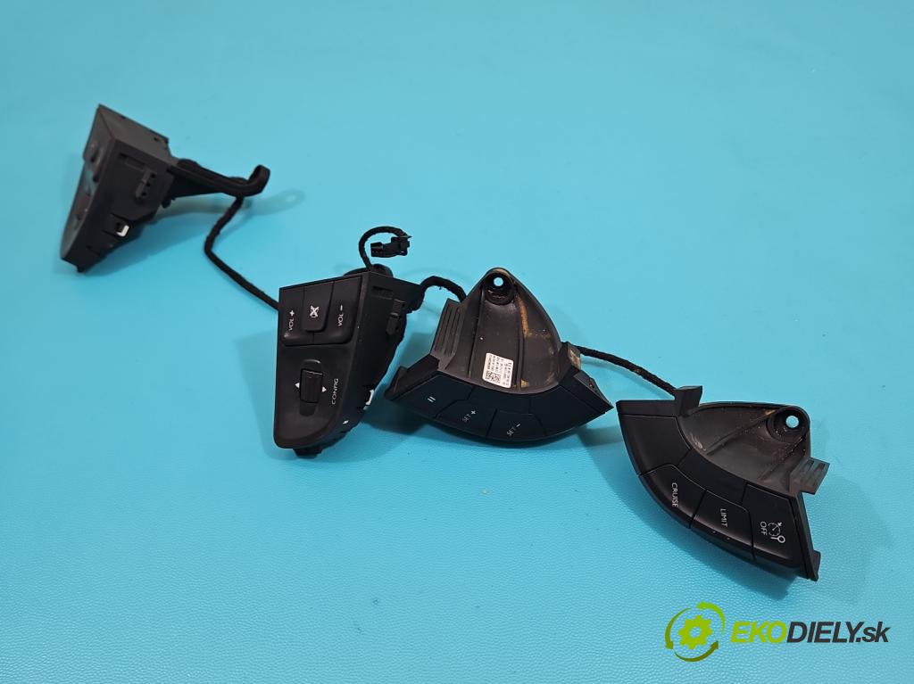 Peugeot 508 I 2010-2018 1.6 hdi 111KM manual 82 kW 1560 cm3 4- prepínač multifunkční: řízení: 9666733480 (Prepínacie páčky pod volantom)