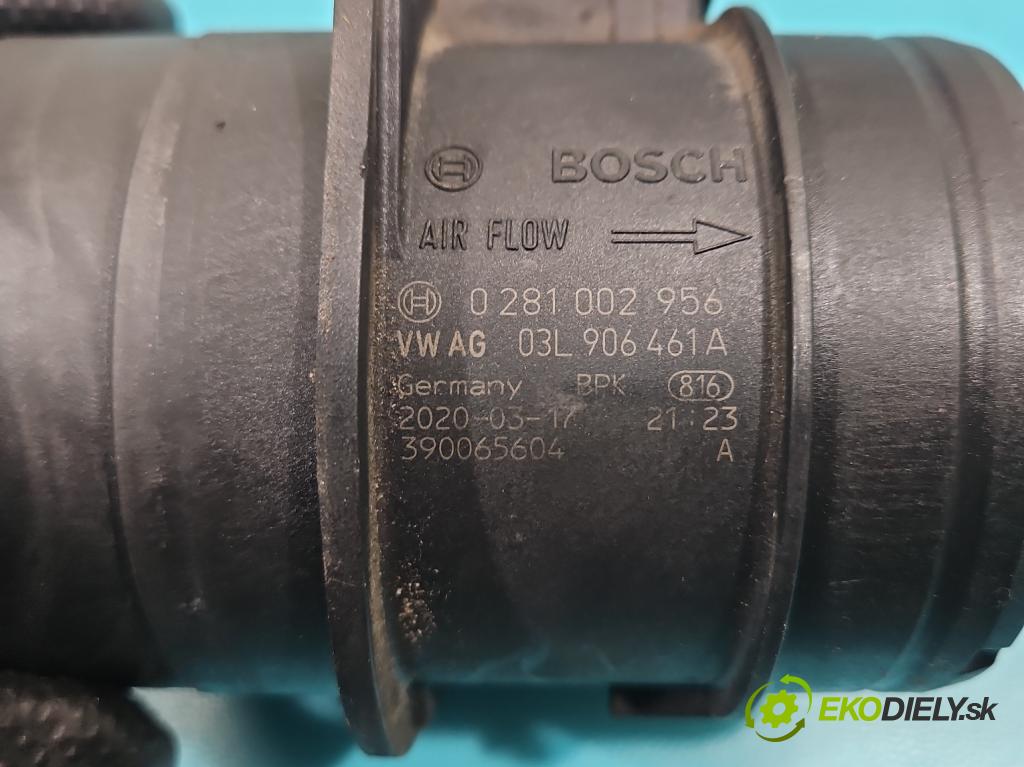 Vw Sharan II 2010-2022 2.0 tdi 177 HP automatic 130 kW 1968 cm3 5- průtokoměr: 0281002956 (Váha vzduchu)