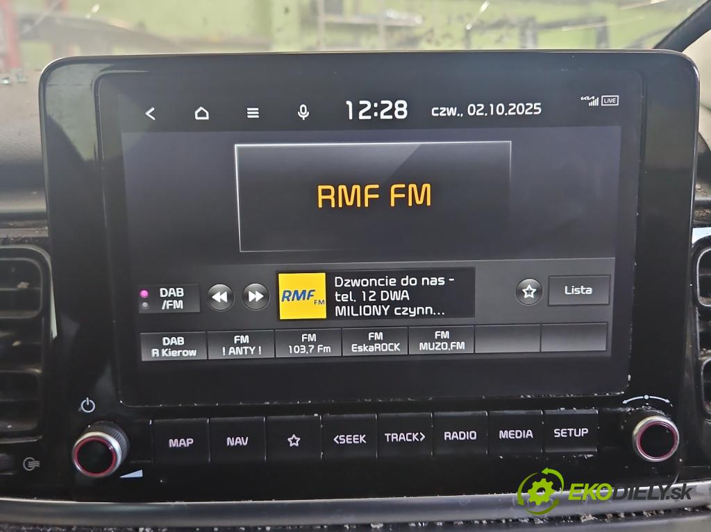 Kia Rio IV 2016-2023 1.2 16V 84KM manual 61.8 kW 1197 cm3 5- Radio originál 96560-H8400FHV