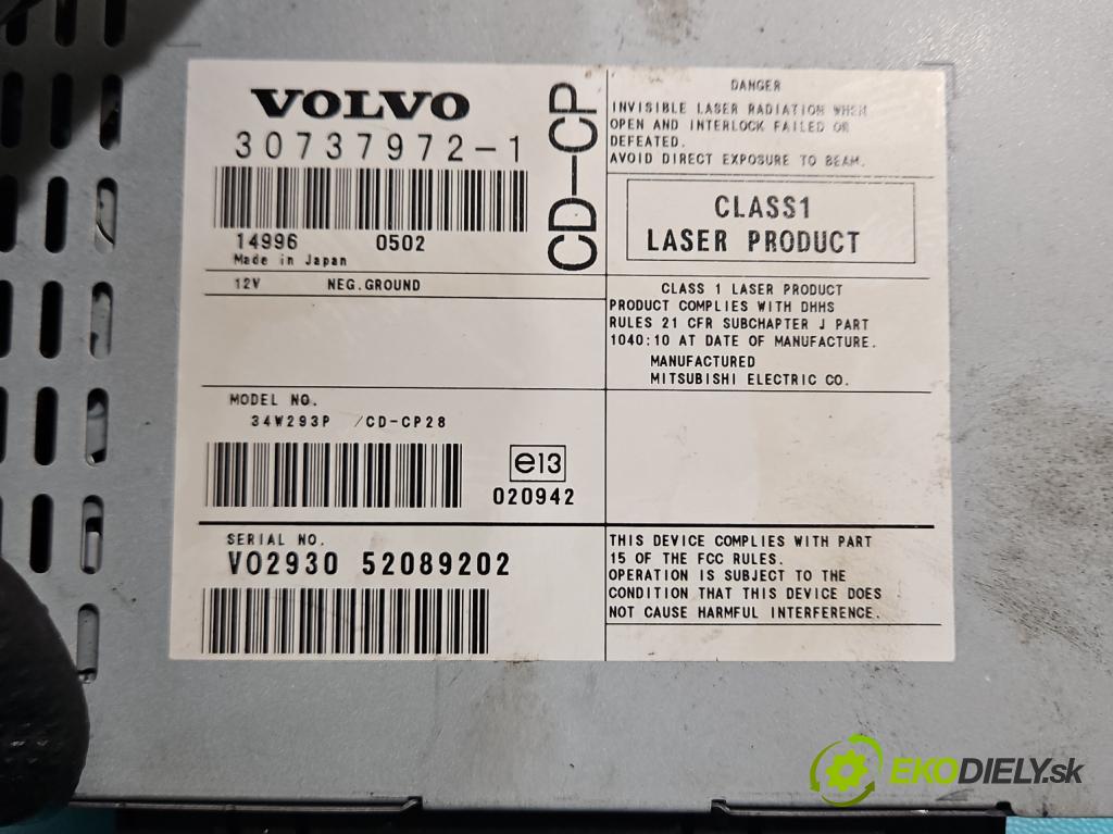 Volvo XC90 I 2002-2014 2.4 D5 (D5244T) 163 HP automatic 120 kW 2401 cm3 5- Radio originál 30737972