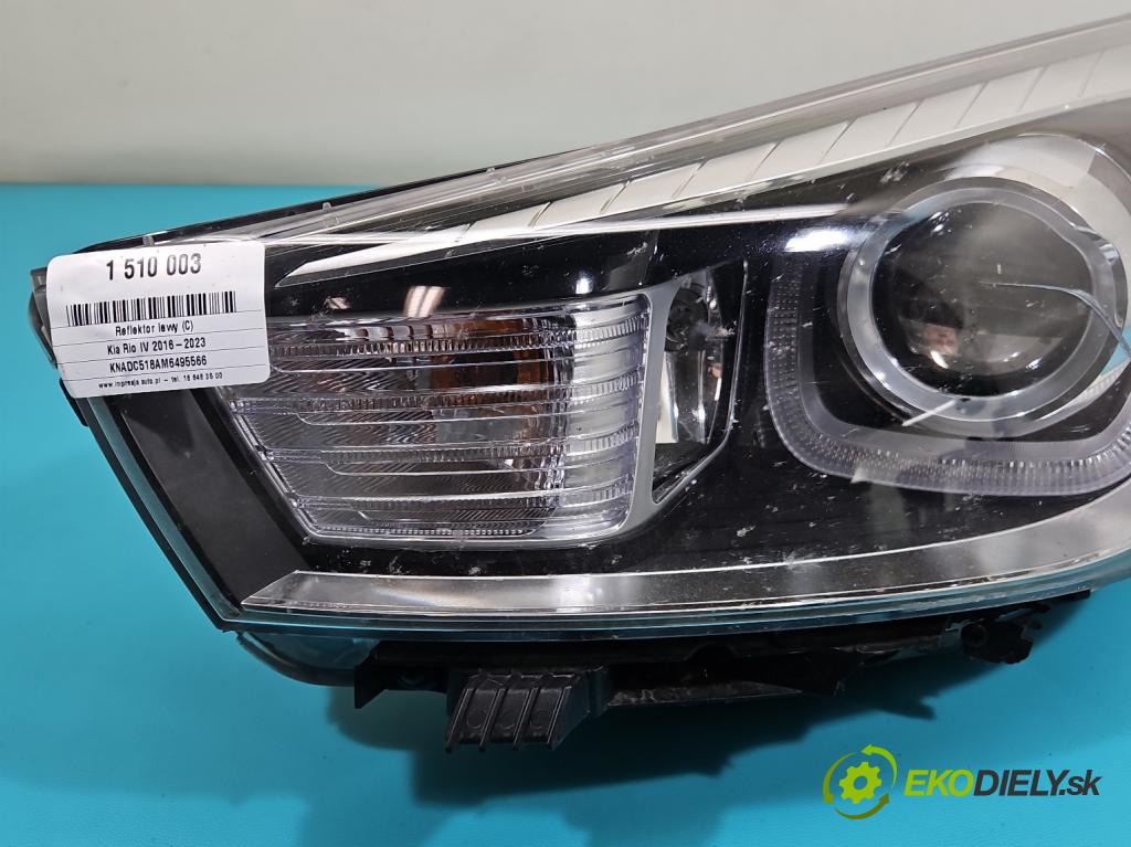 Kia Rio IV 2016-2023 1.2 16V 84KM manual 61.8 kW 1197 cm3 5- Reflektor: ľavý  (Kľučka dverí ostatné)