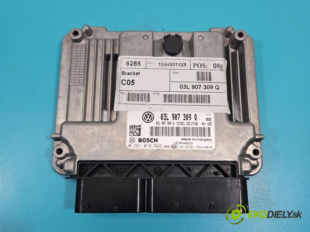 Vw Sharan II 2010-2022 2.0 tdi 177 HP automatic 130 kW 1968 cm3 5- riadiaca jednotka motora 03L907309Q