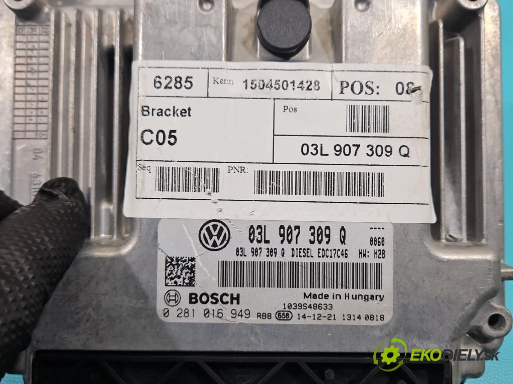 Vw Sharan II 2010-2022 2.0 tdi 177 HP automatic 130 kW 1968 cm3 5- riadiaca jednotka motora 03L907309Q