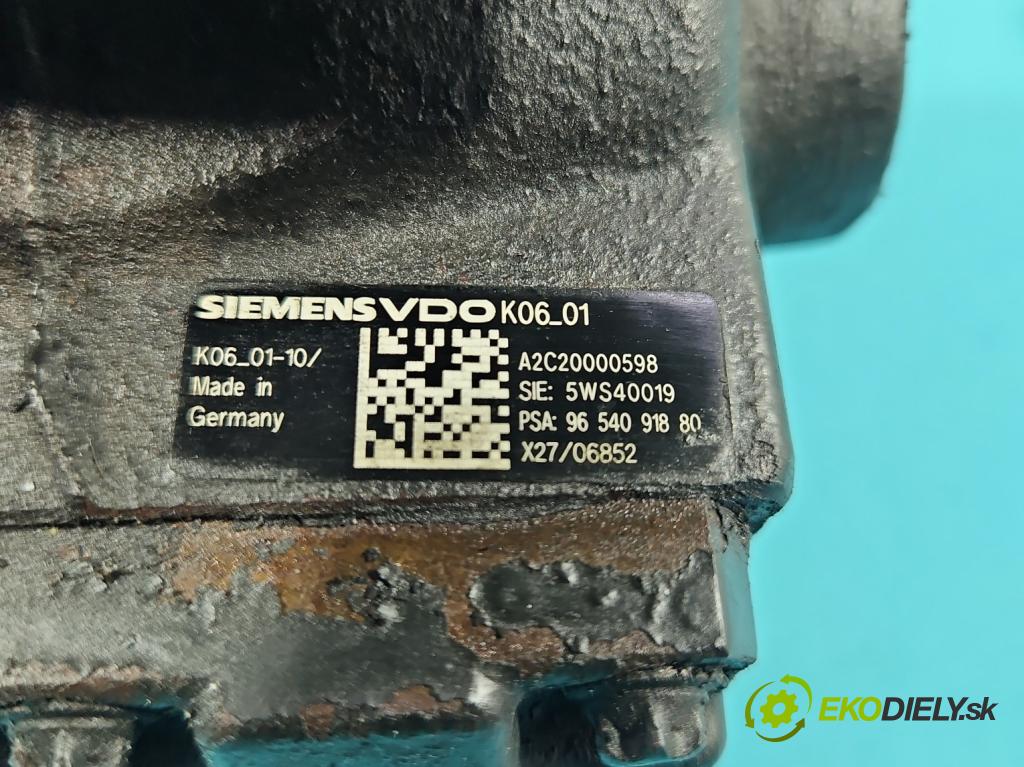 Peugeot 407 2.0d 136 HP manual 100 kW 1997 cm3 4- čerpadlo vstrekovacia A2C200000598 (Vstrekovacie čerpadlo)