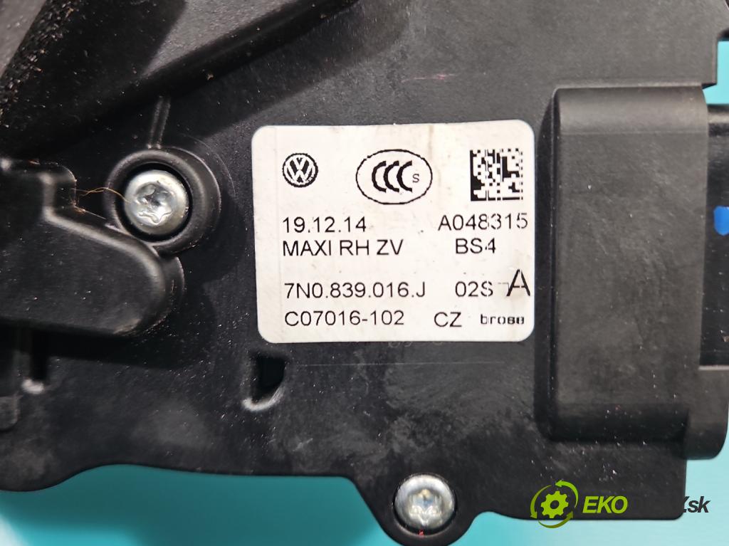 Vw Sharan II 2010-2022 2.0 tdi 177 HP automatic 130 kW 1968 cm3 5- zámok zadné pravý 7N0839003N